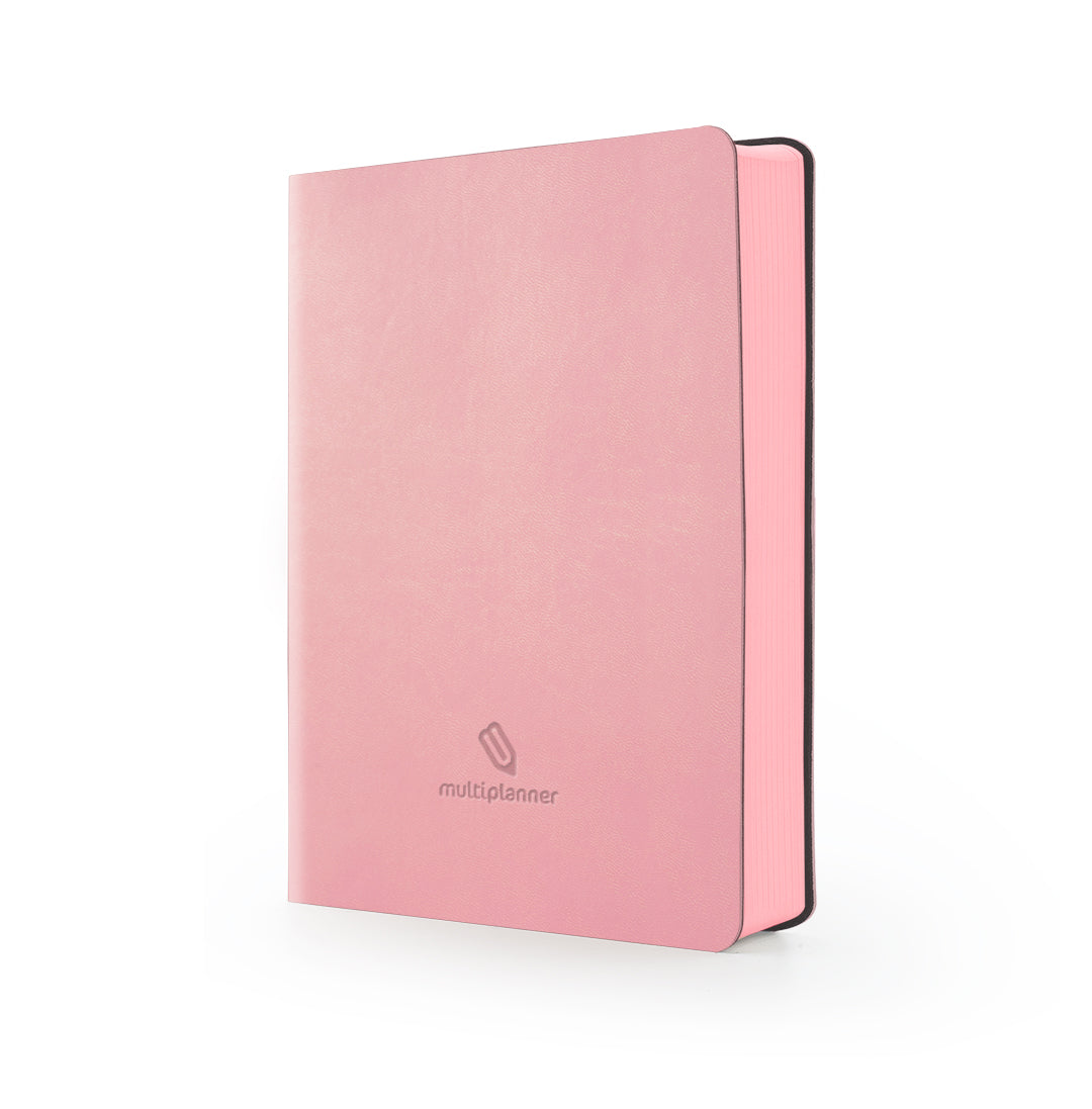 Image shows a pink flexi multiplanner