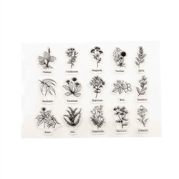 Image shows a plant themed silicone stamp