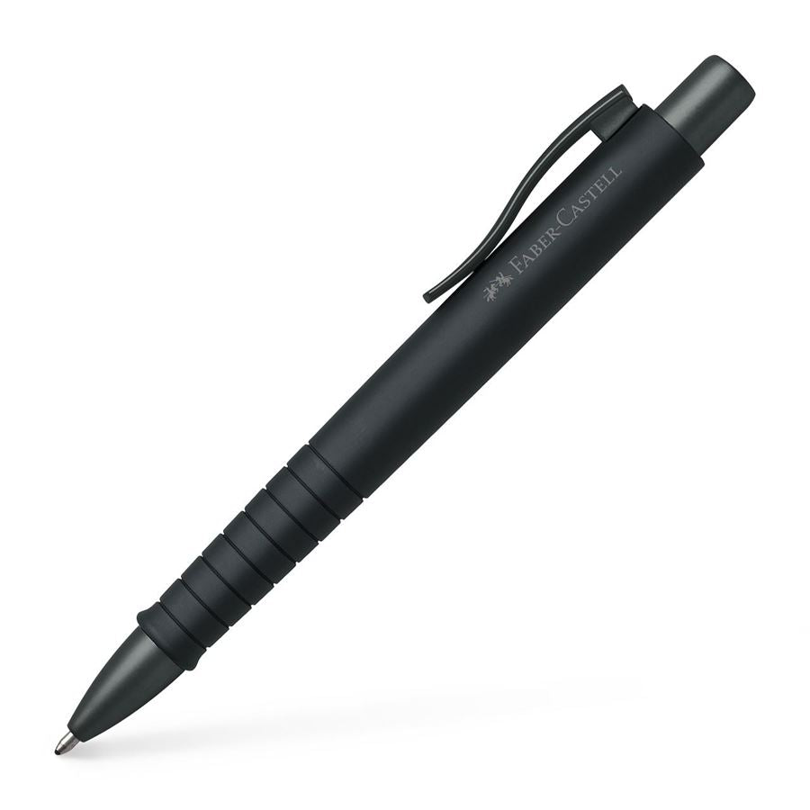 Image shows a black Faber-Castell ballpoint pen