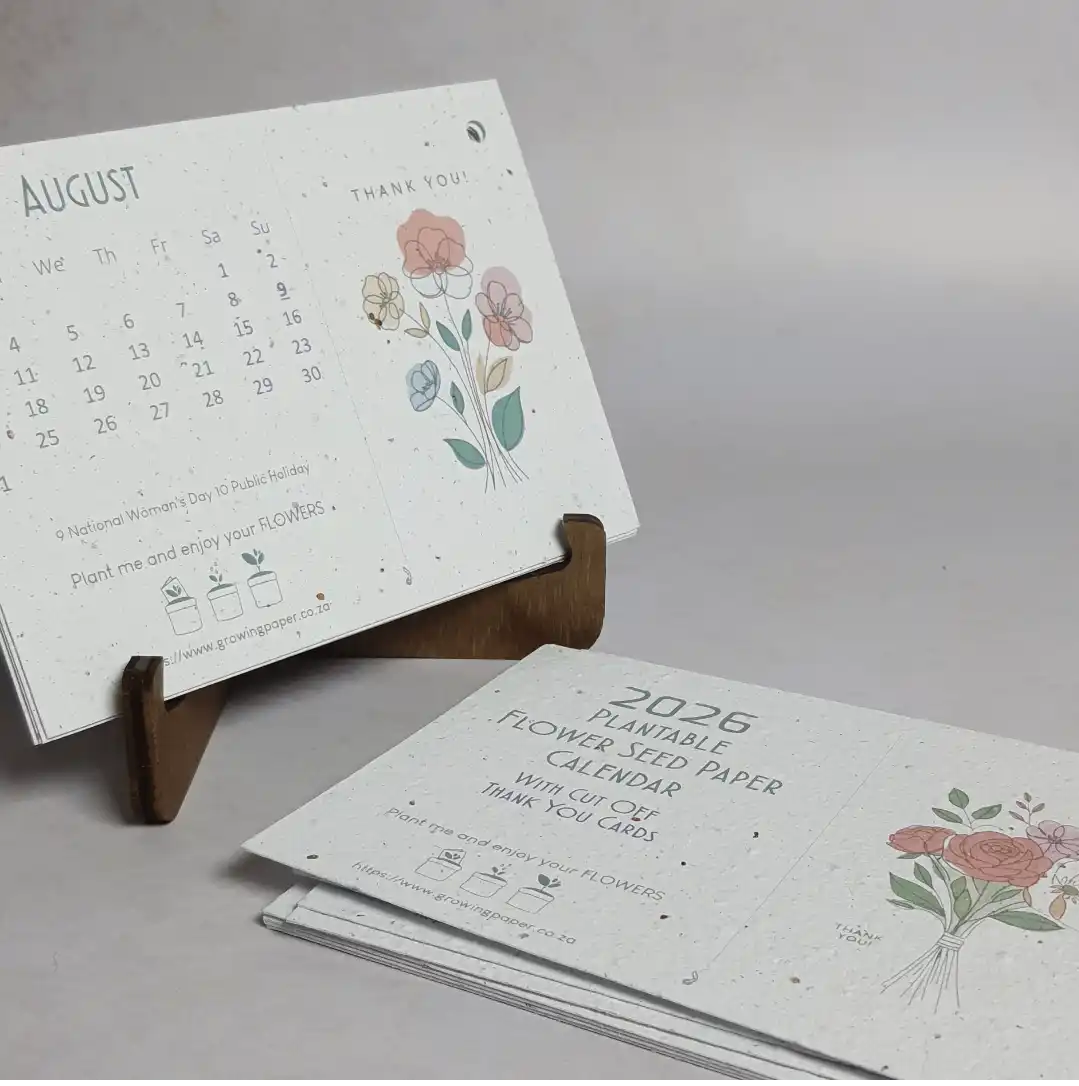 Thank You Seed Paper 2026 Calendar