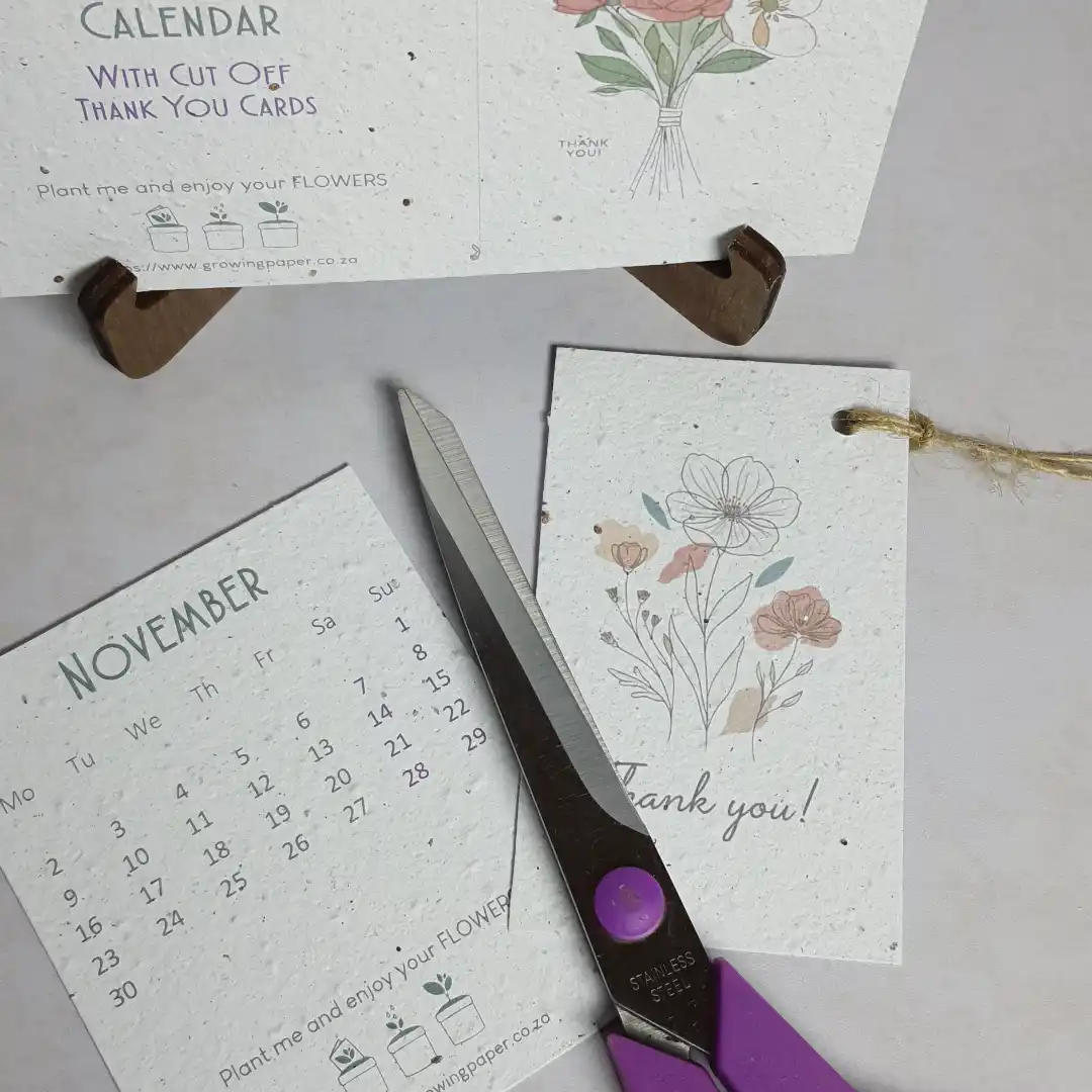 Thank You Seed Paper 2026 Calendar