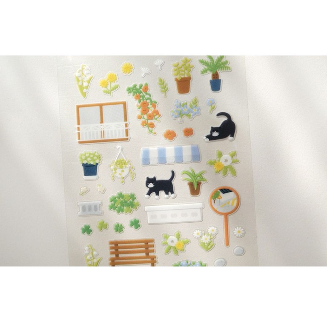 Image shows a garden themed sticker pack
