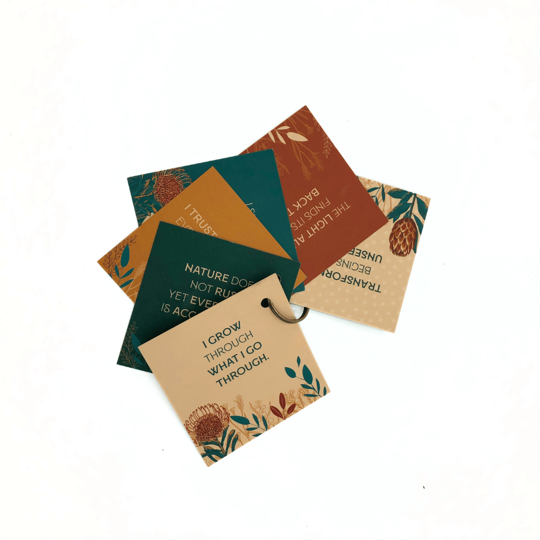 Fynbos Affirmation Cards Keyring