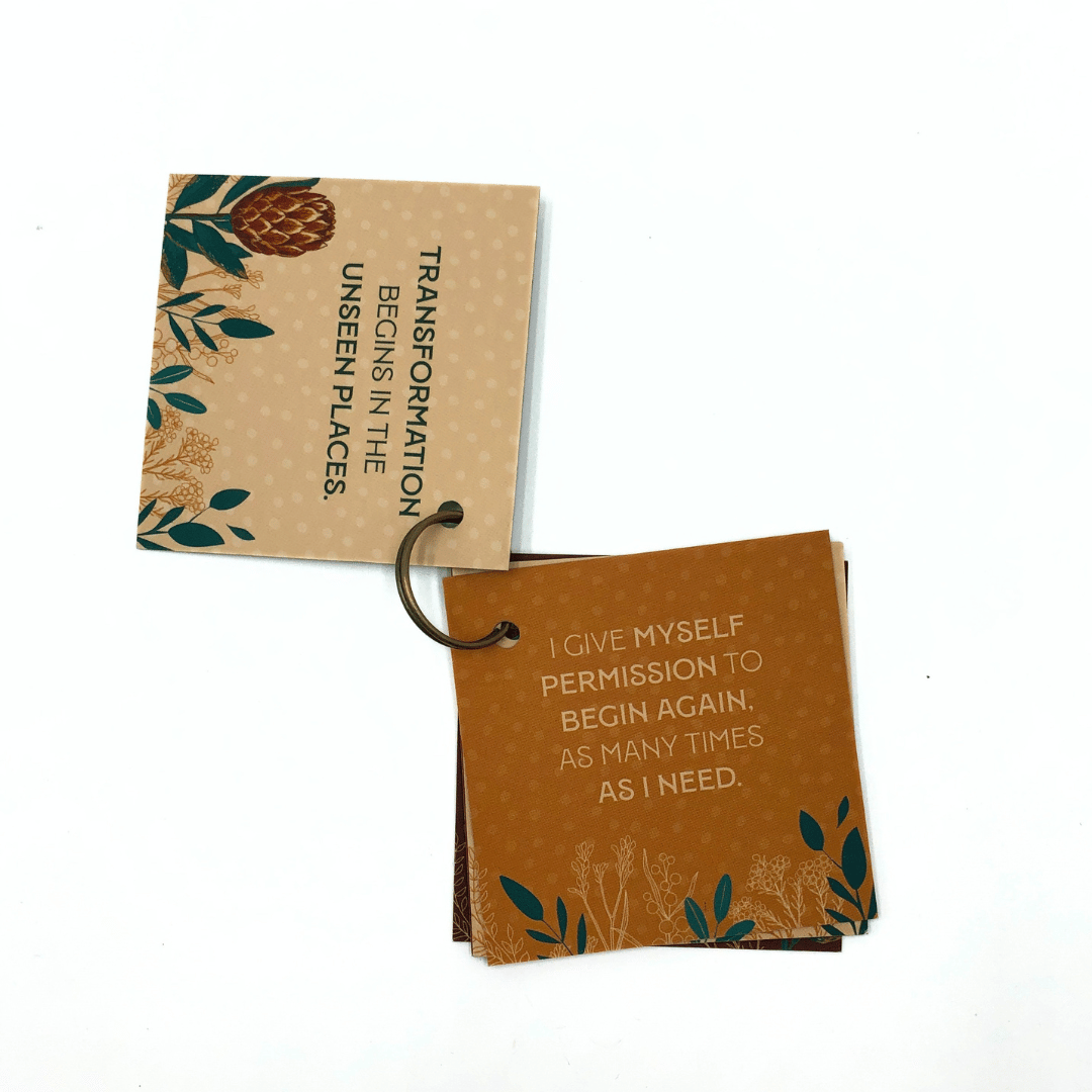 Fynbos Affirmation Cards Keyring