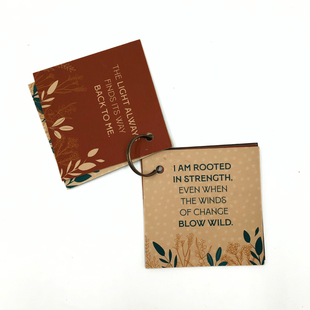 Fynbos Affirmation Cards Keyring