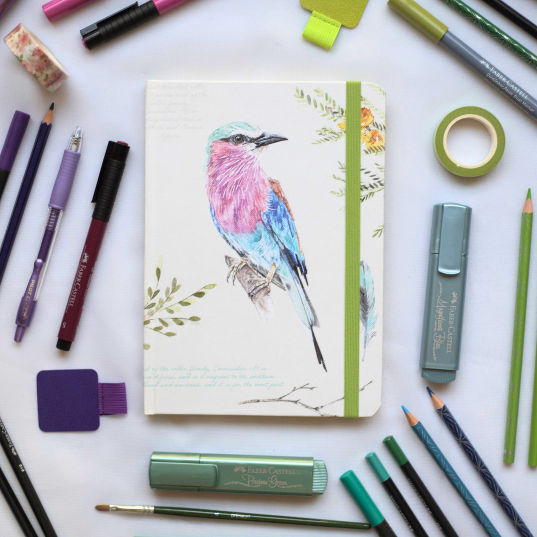 African Birds A5 Hard Cover Journal