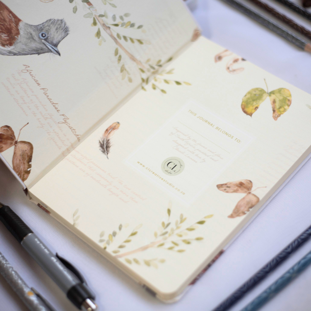 African Birds A5 Hard Cover Journal