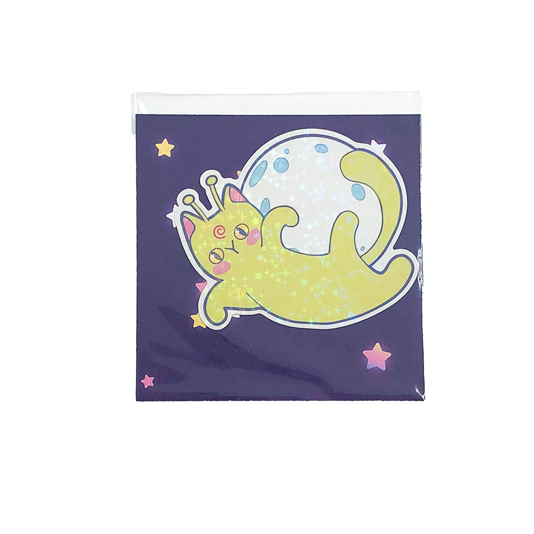 Image shows kitty holographic sticker 