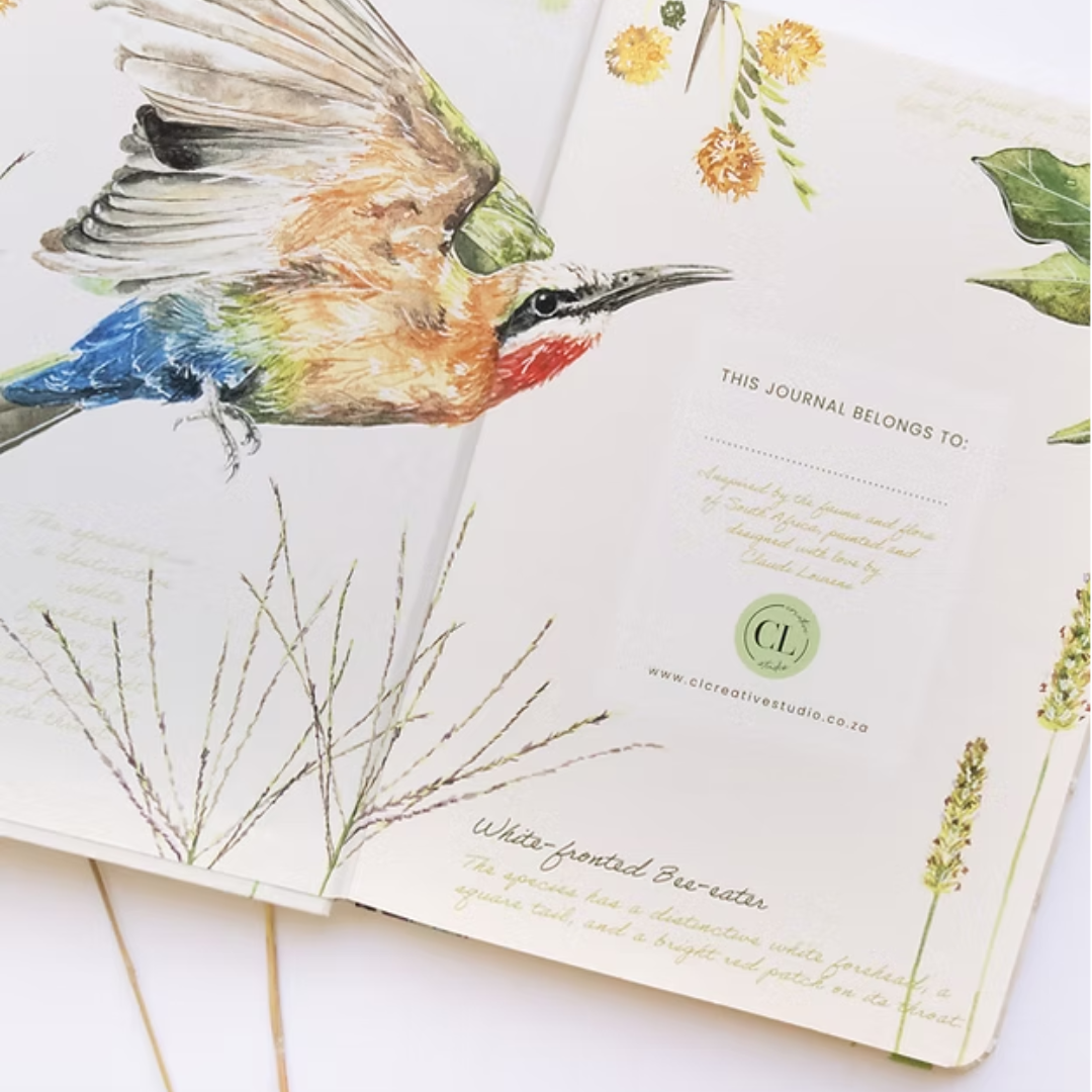 African Birds A5 Hard Cover Journal