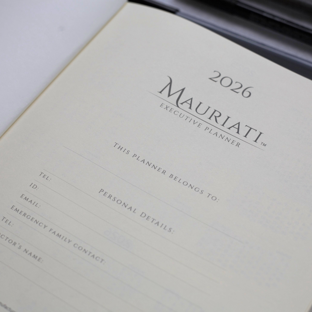 Rustik Mauriati Executive Diary - Leather