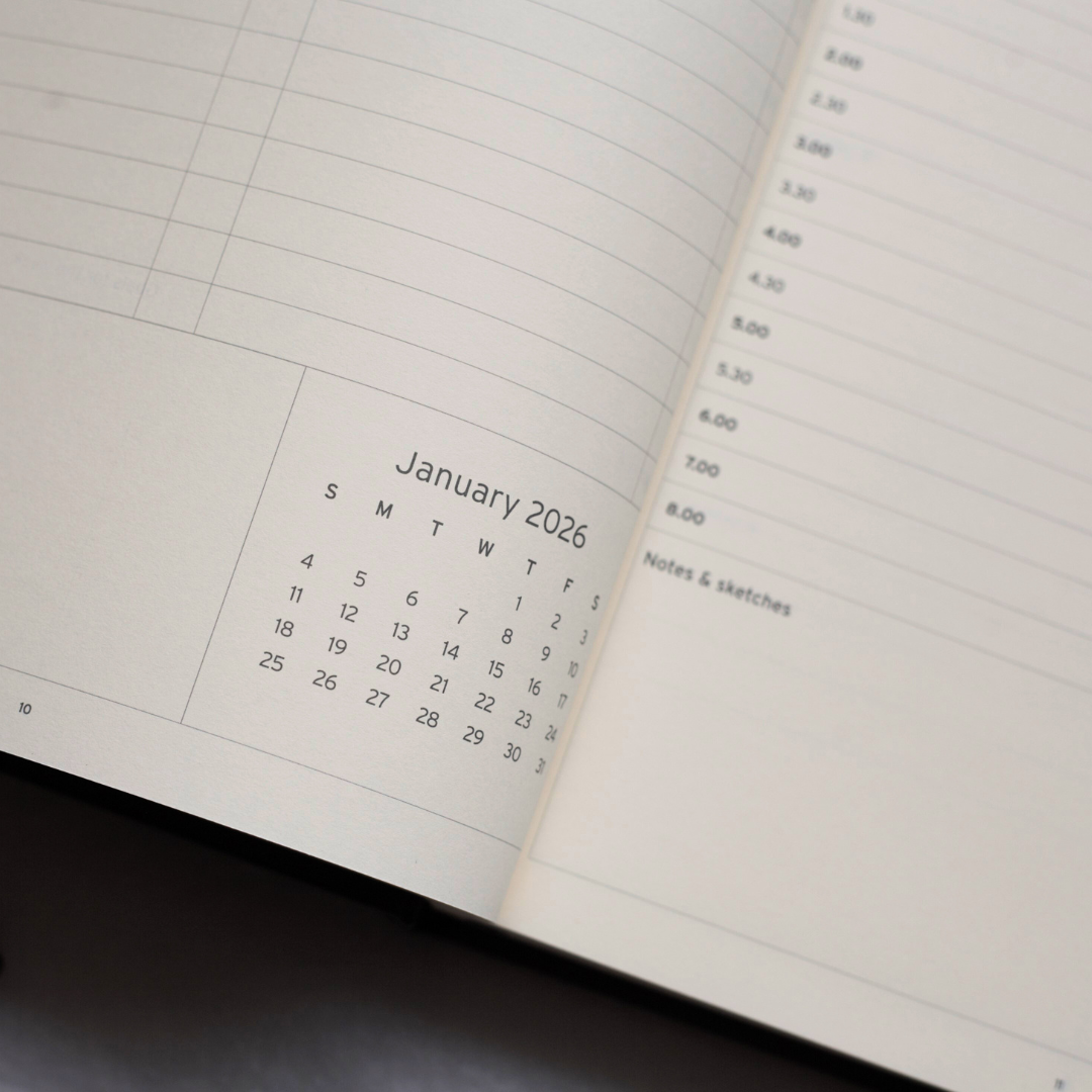 Rustik Mauriati Executive Diary - Leather