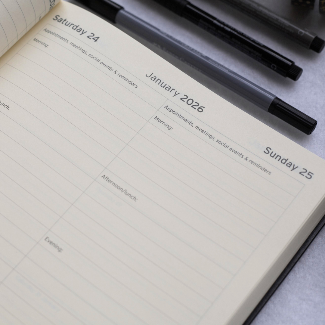 Rustik Mauriati Executive Diary - Leather