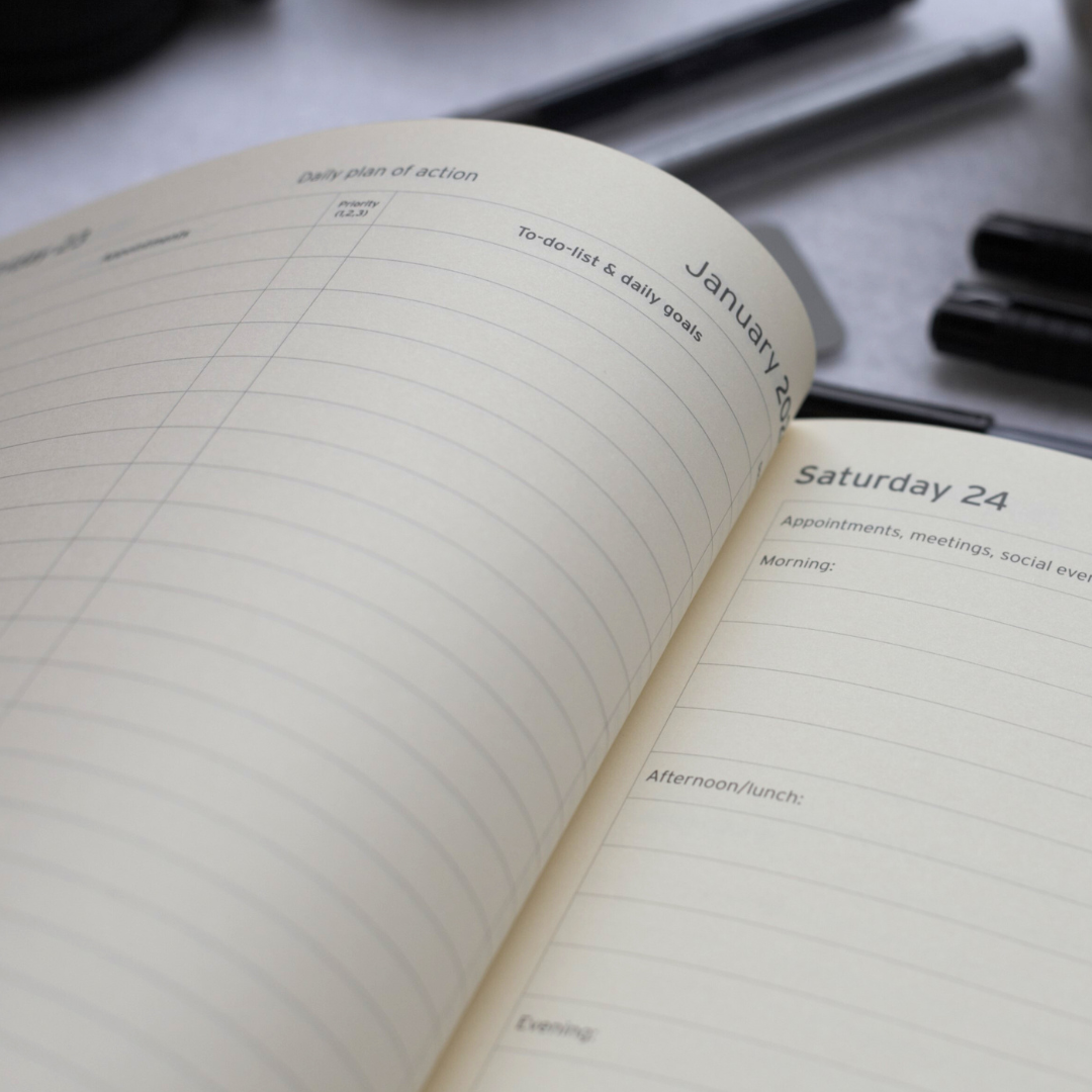 Rustik Mauriati Executive Diary - Leather