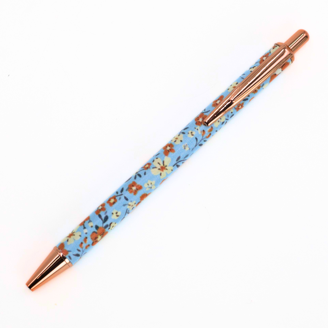 Blue Daisy Ballpoint Pens