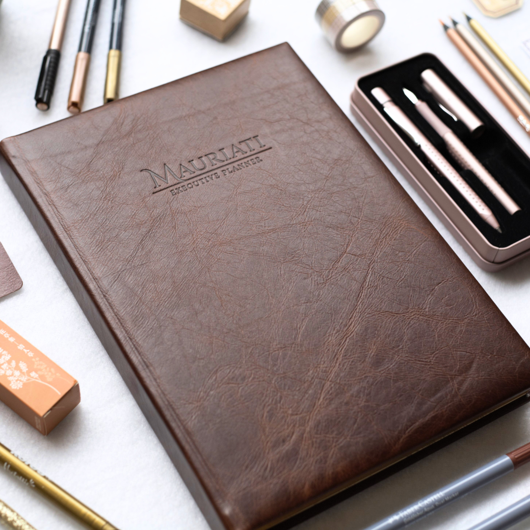 Rustik Mauriati Executive Diary - Leather