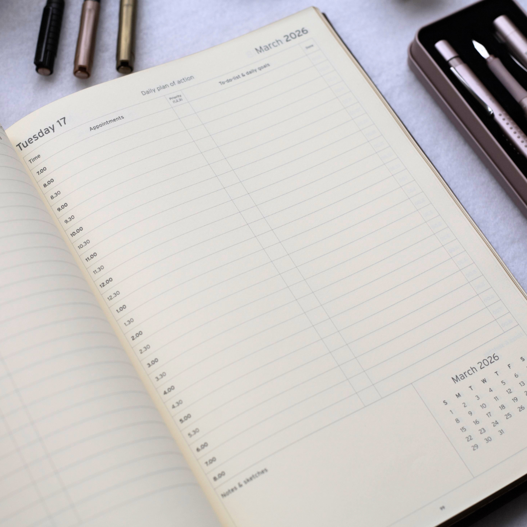 Rustik Mauriati Executive Diary - Leather