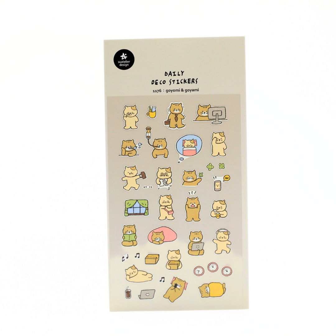 Busy Cat Sticker Pack
