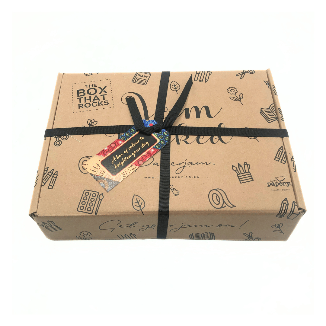 Colour your world box on a white background