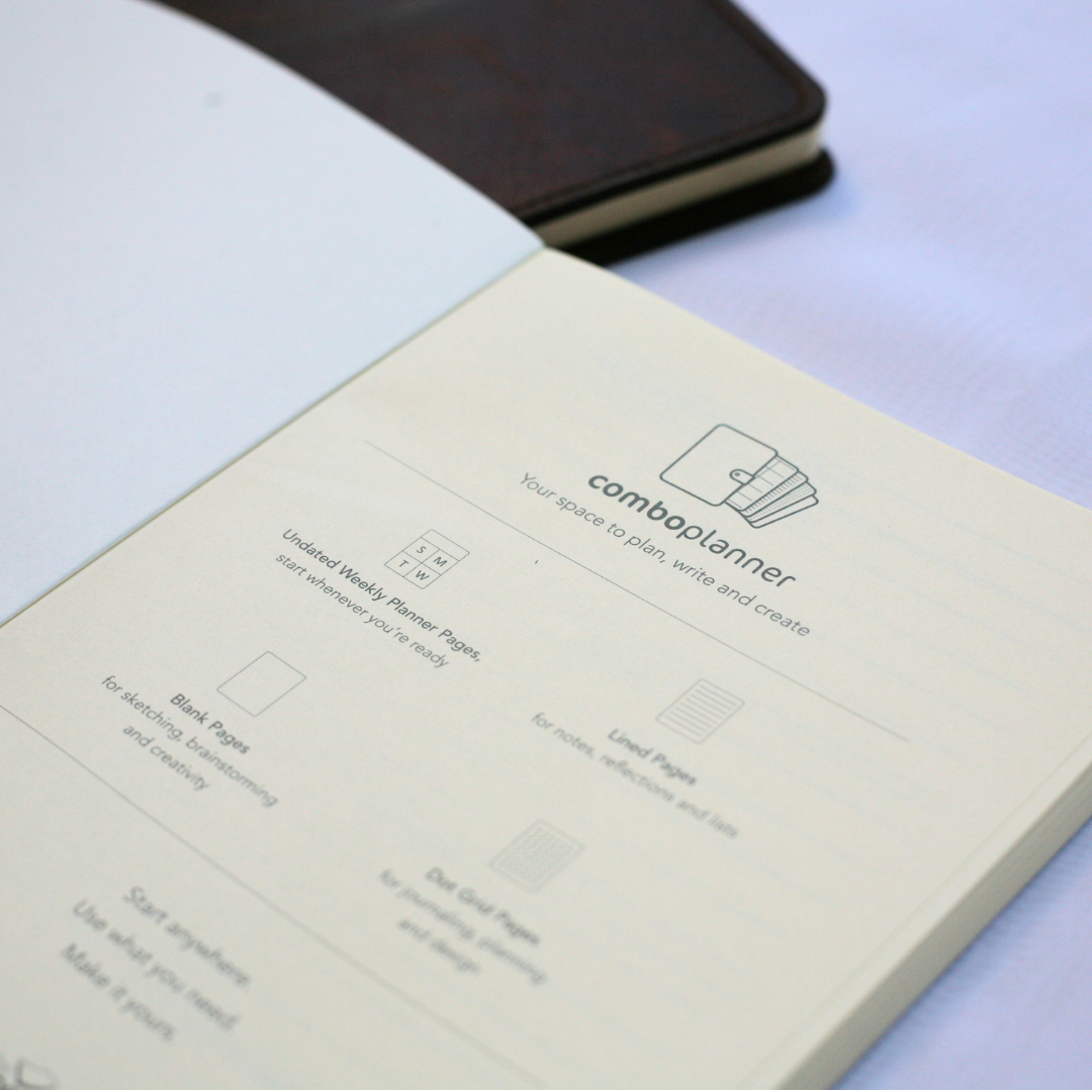 Rustik Leather Slip On Cover + Journal