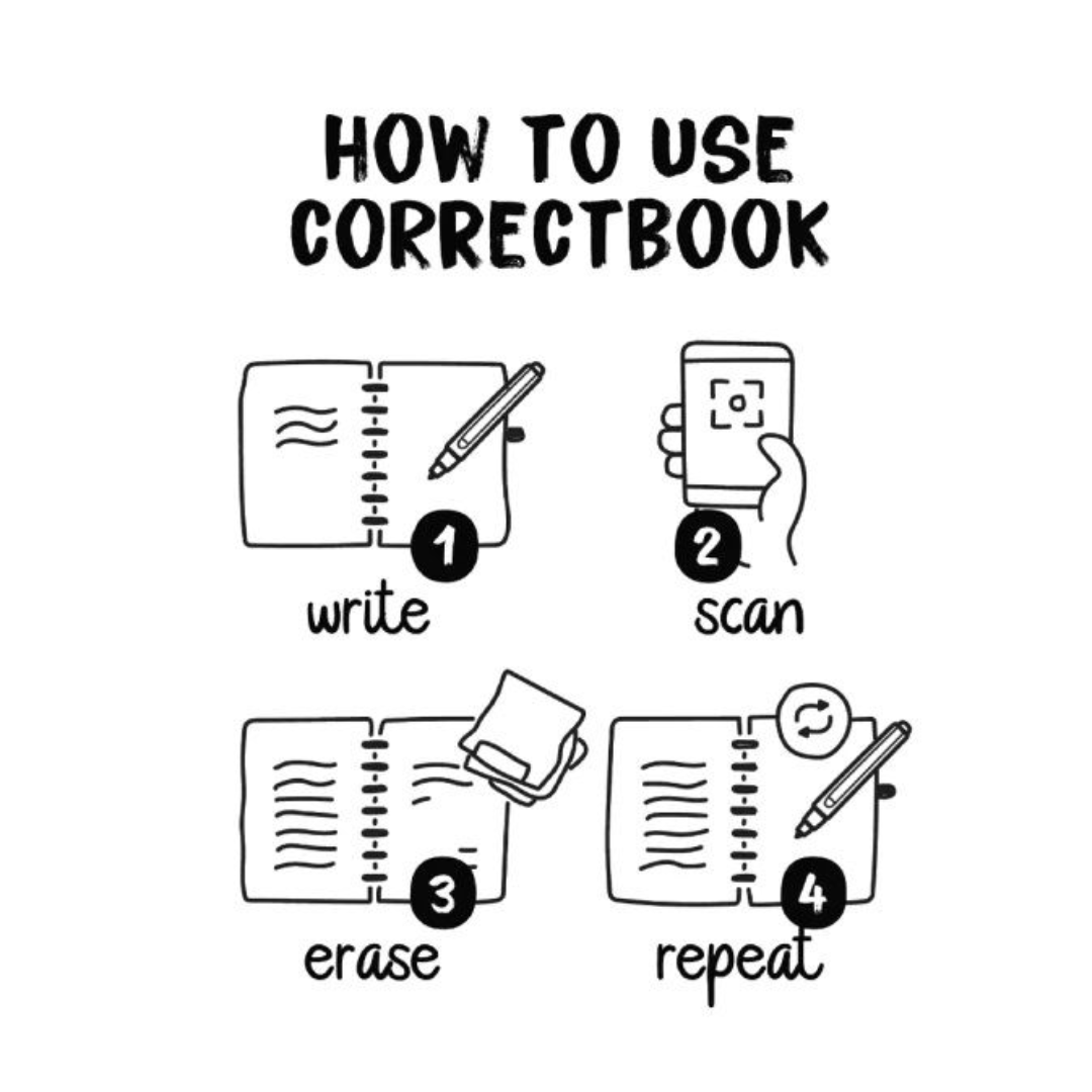 Bee Mindful CorrectBook (Write & Wipe)