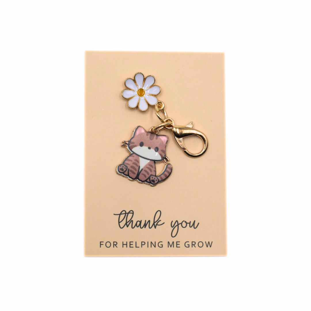 Cat Dad Key Rings Cute Cat Key Ring – The Papery