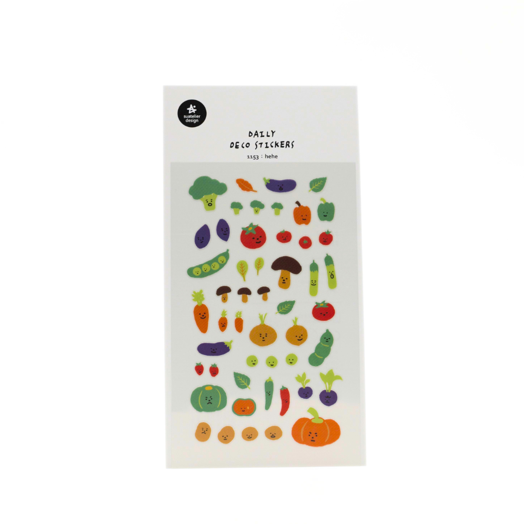 Cute Veggies Sticker Pack