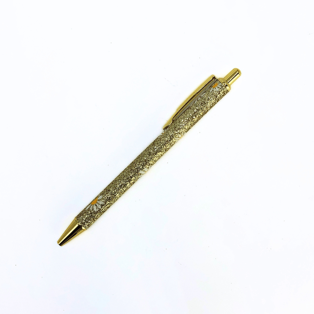 Glitter Daisy Pens