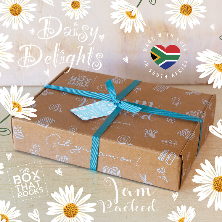 Image shows a Daisy themed stationery box