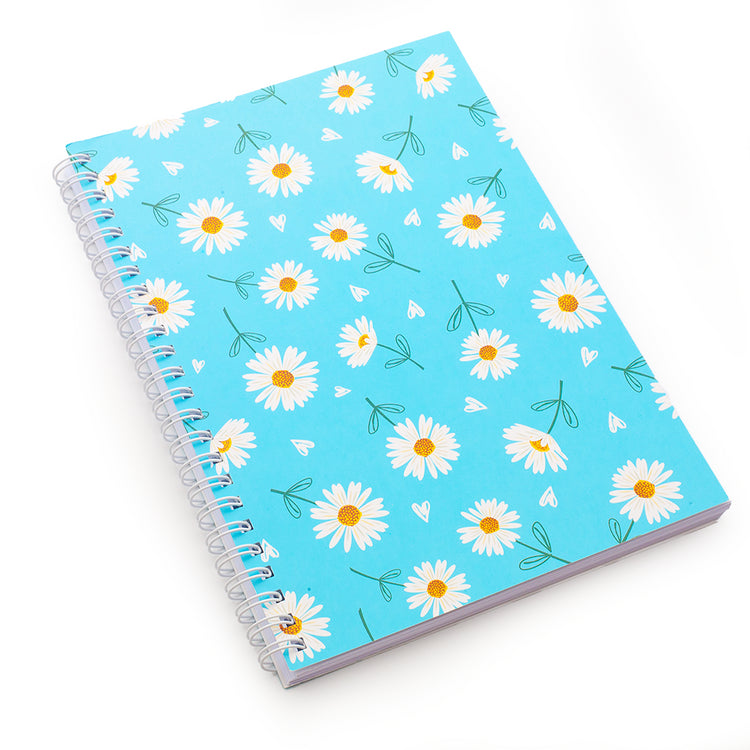 Image shows a daisy notebook