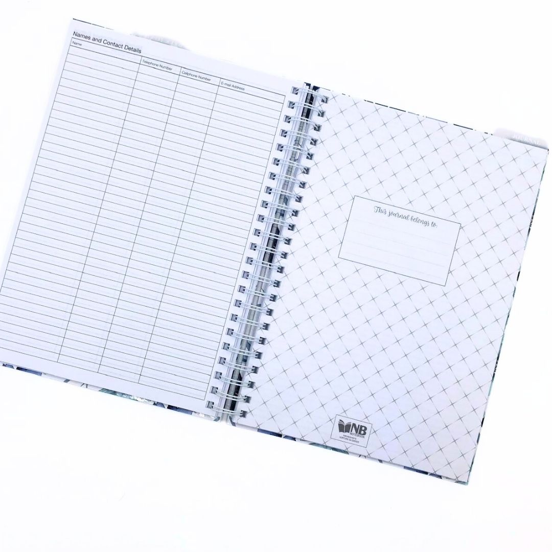 A4 Week-to-view Wirobound 2025 Diary / Journal Combo