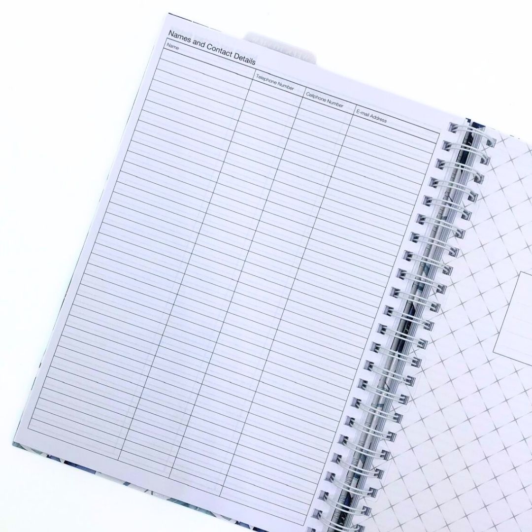 A4 Week-to-view Wirobound 2025 Diary / Journal Combo