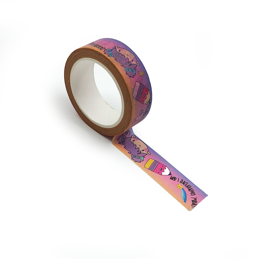 Image shows a doodle theme washi tape