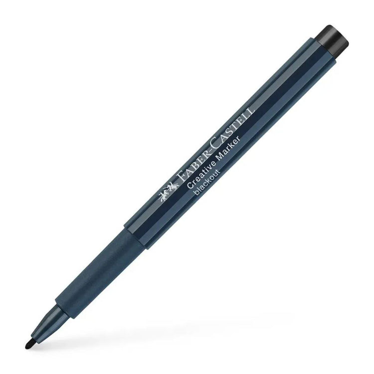 Image shows a black Faber-Castell marker