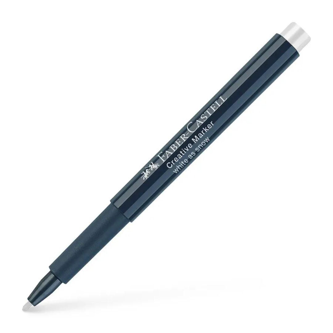 Image shows a white Faber-Castell marker