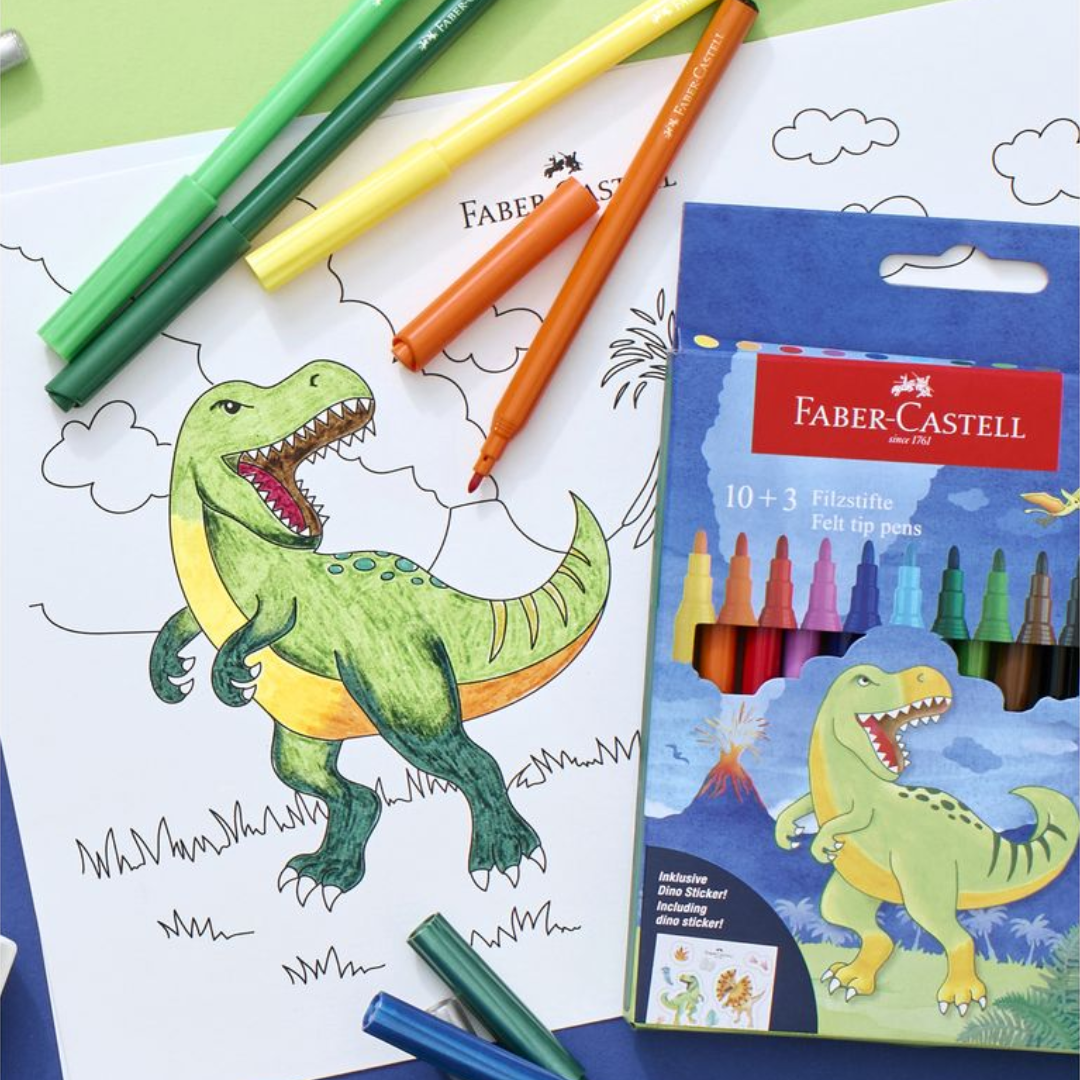 Faber-Castell Dinosaurus Felt-tip Pens