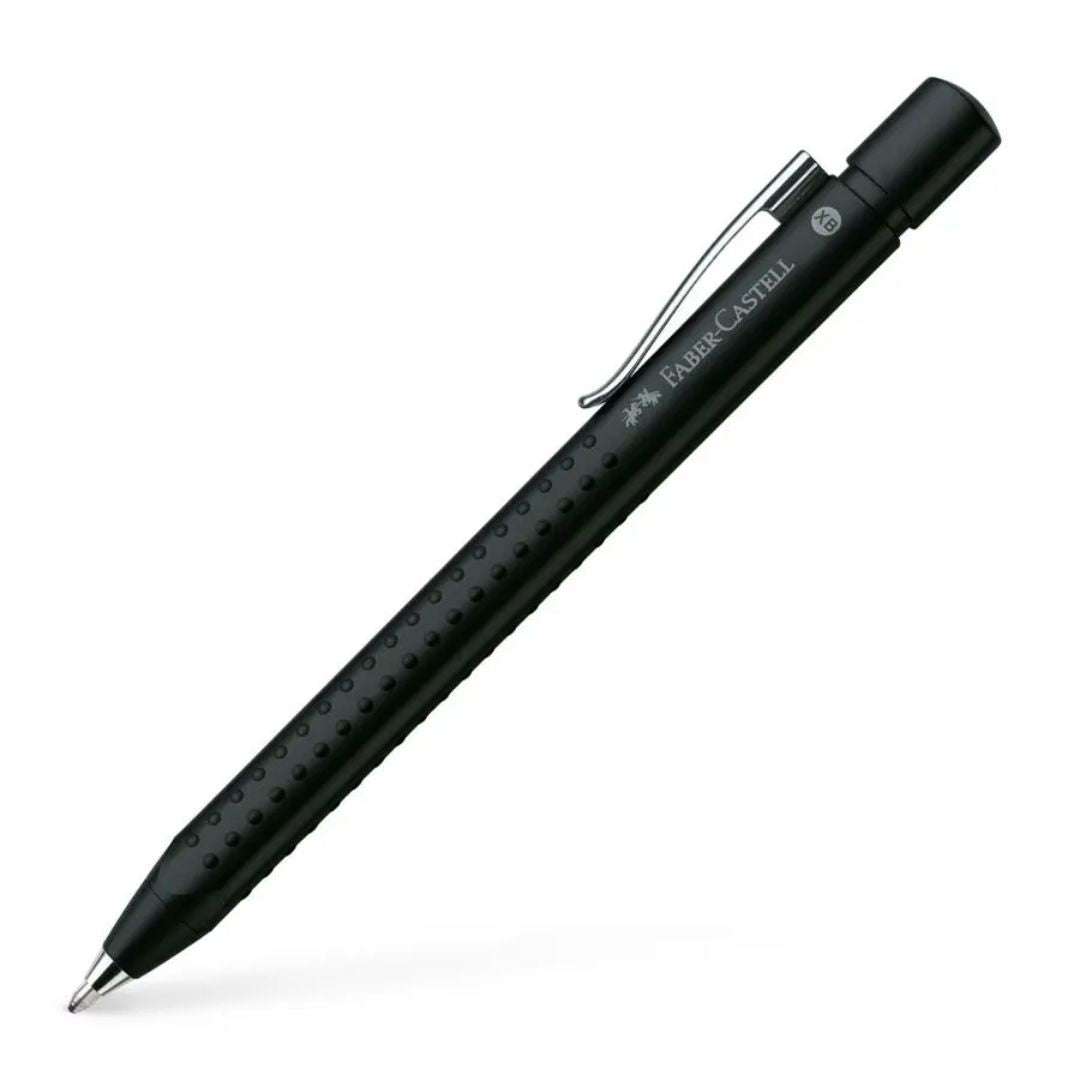 Image shows a black Faber-Castell ballpoint pen