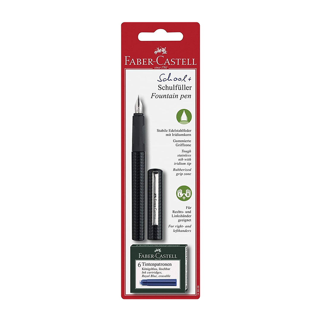 Image shows a Faber-Castell school fountain pen