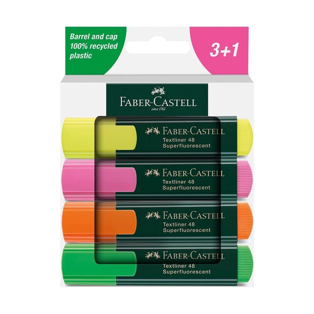 Faber-Castell Textliners 48 - Super Fluorescent Sets