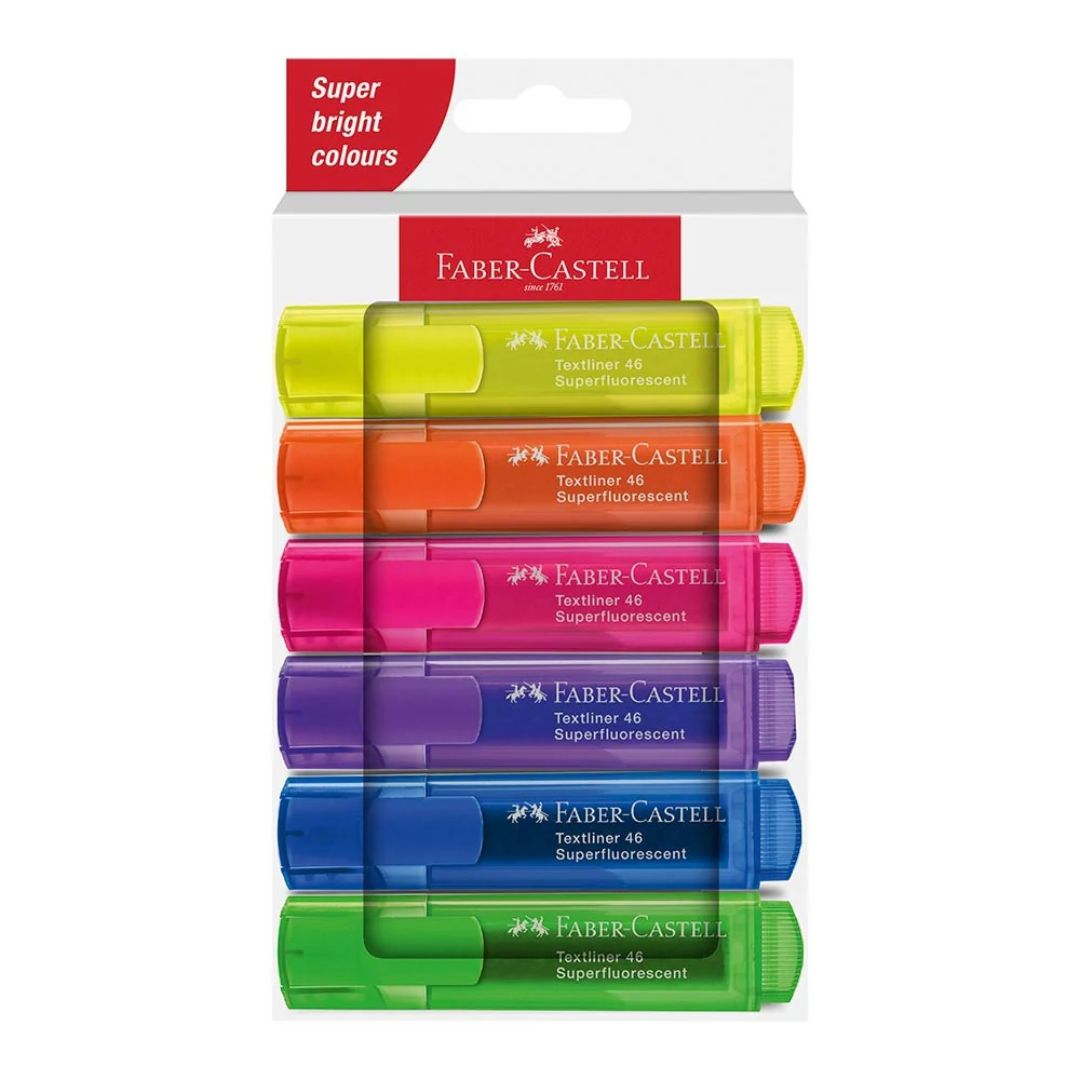 Faber-Castell Textliners 46 - Super Fluorescent Sets