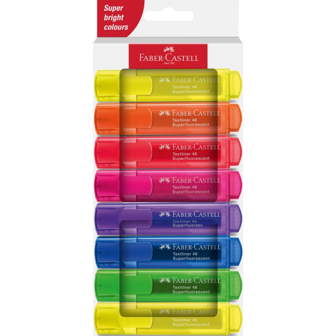 Faber-Castell Textliners 46 - Super Fluorescent Sets (New)