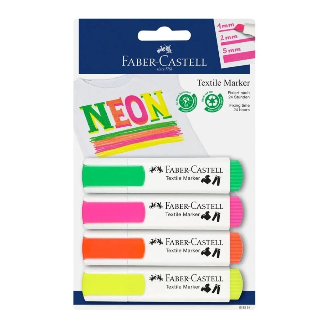 Faber-Castell Textile Markers - Set of 5