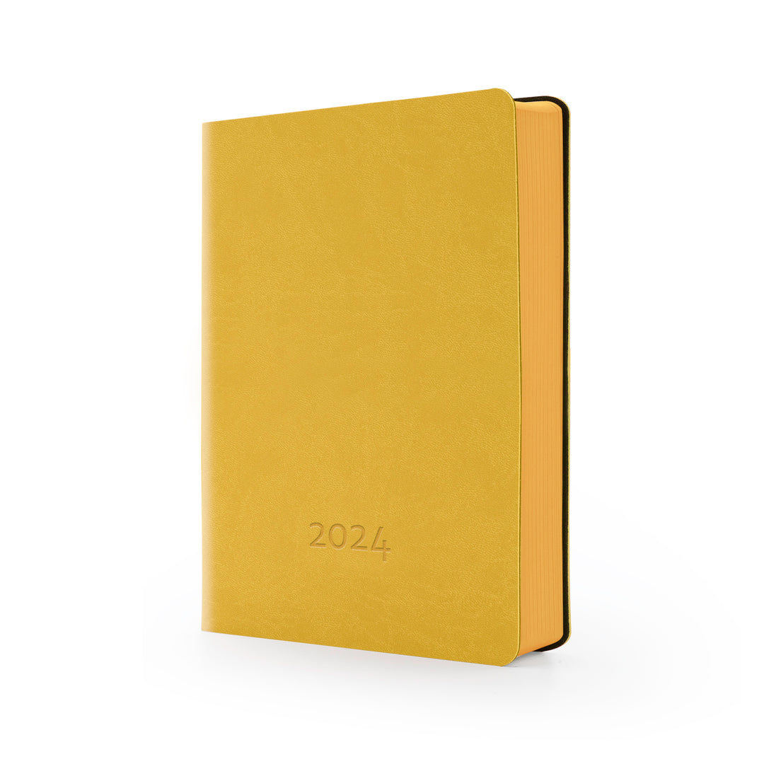 Image shows a Flexi Yellow MOM/WOW diary