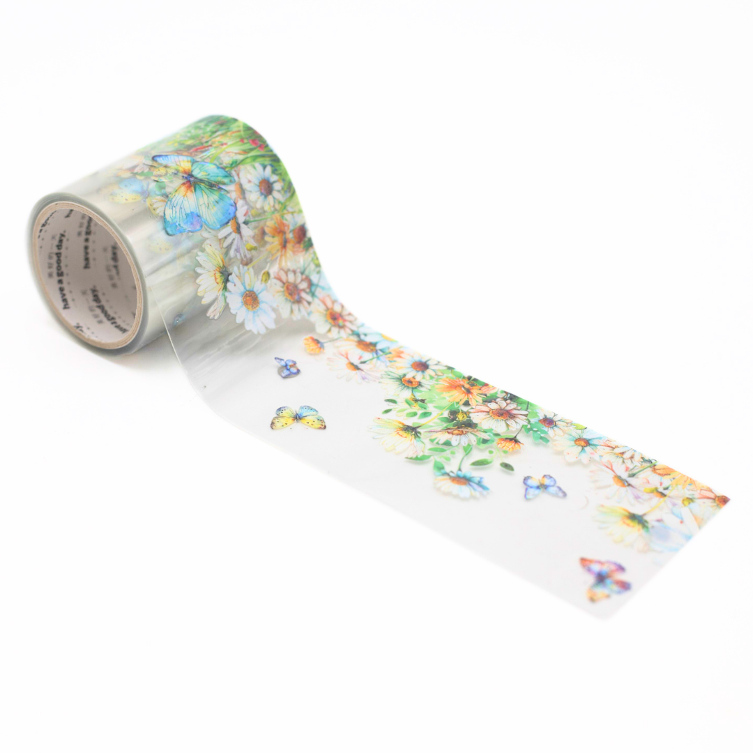 CW111-Flower Garden PET Washi Tape