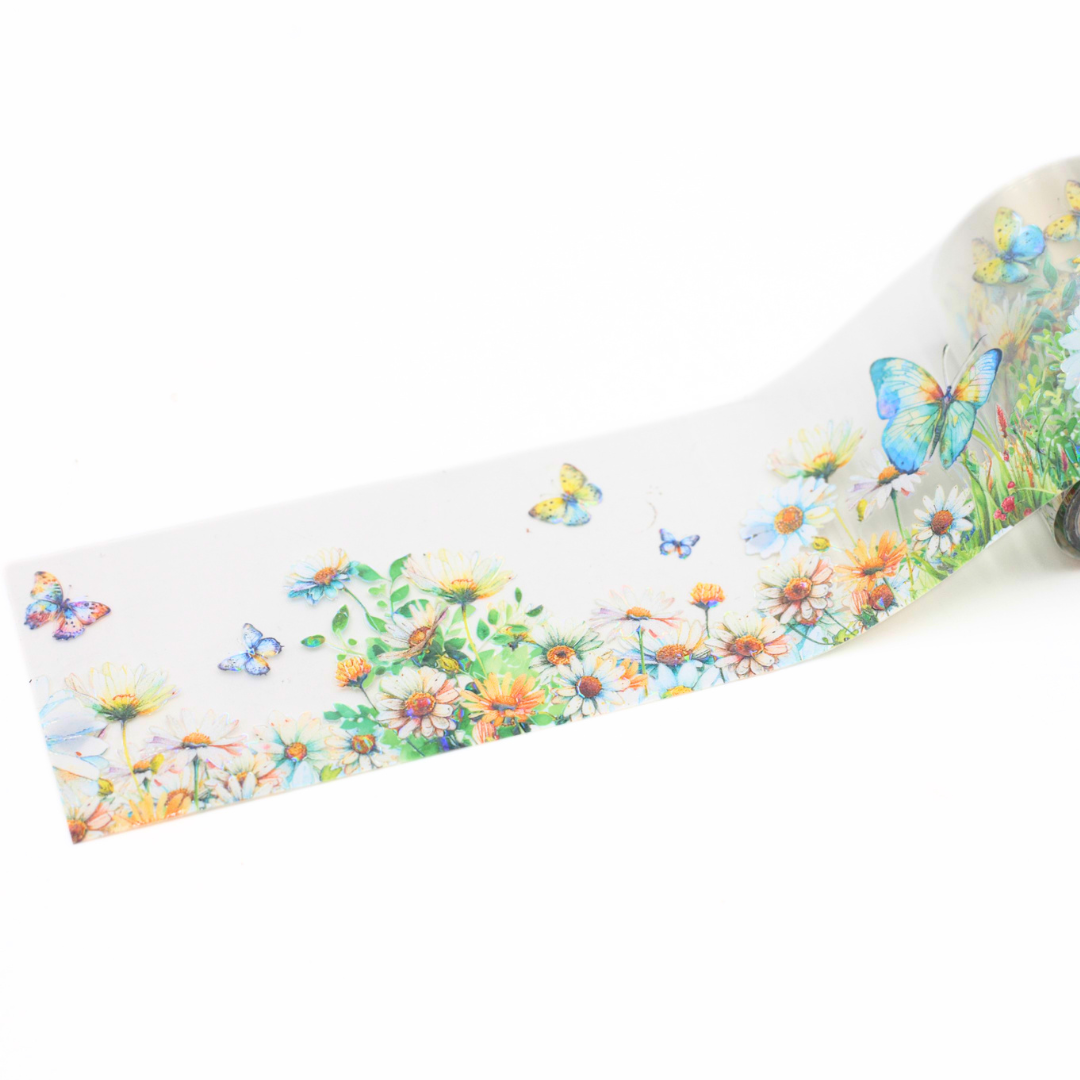 CW111-Flower Garden PET Washi Tape