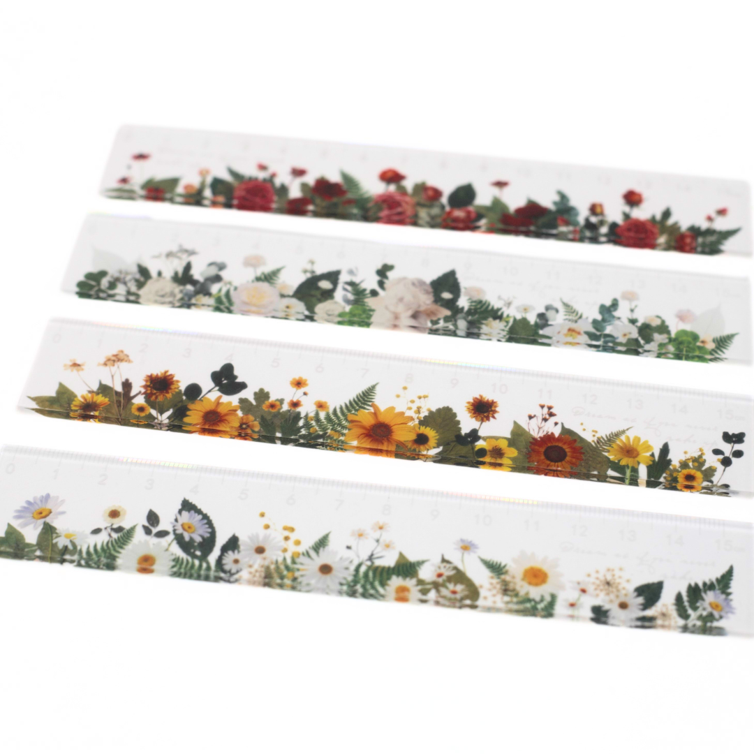 Assorted Flower Rulers (15cm)