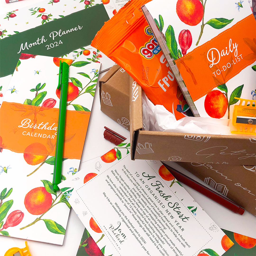 Image shows a fresh start stationery box