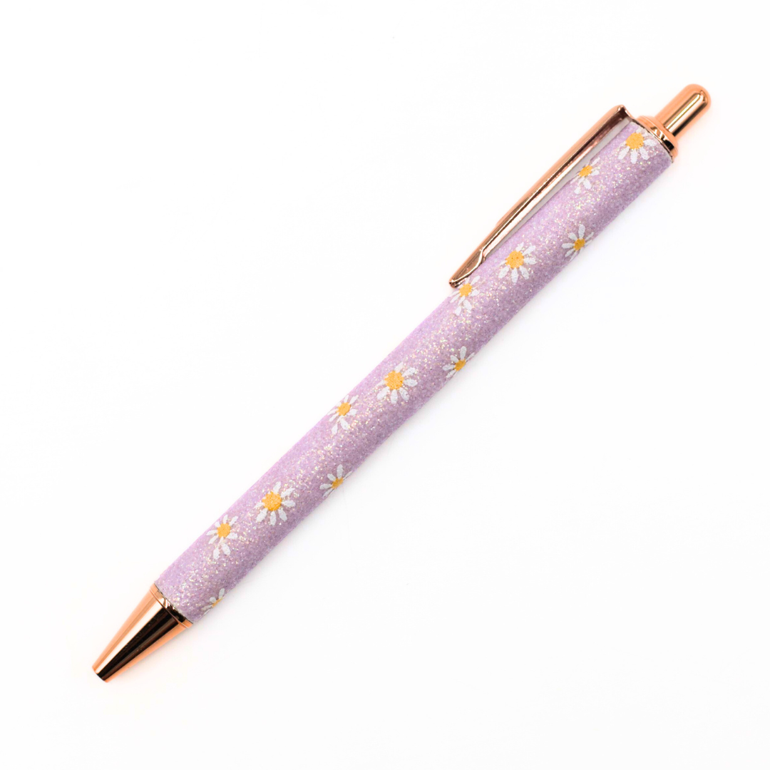 Glitter Daisy Pens