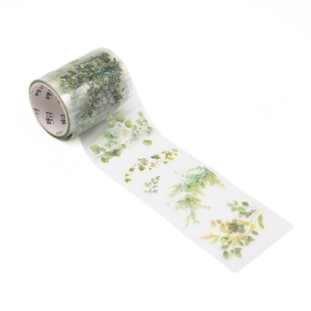CW113-Green Vines PET Washi Tape