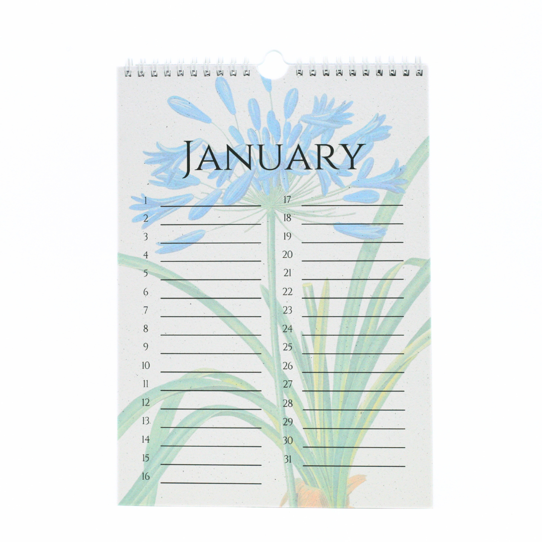 In The Garden Birthday Calendar