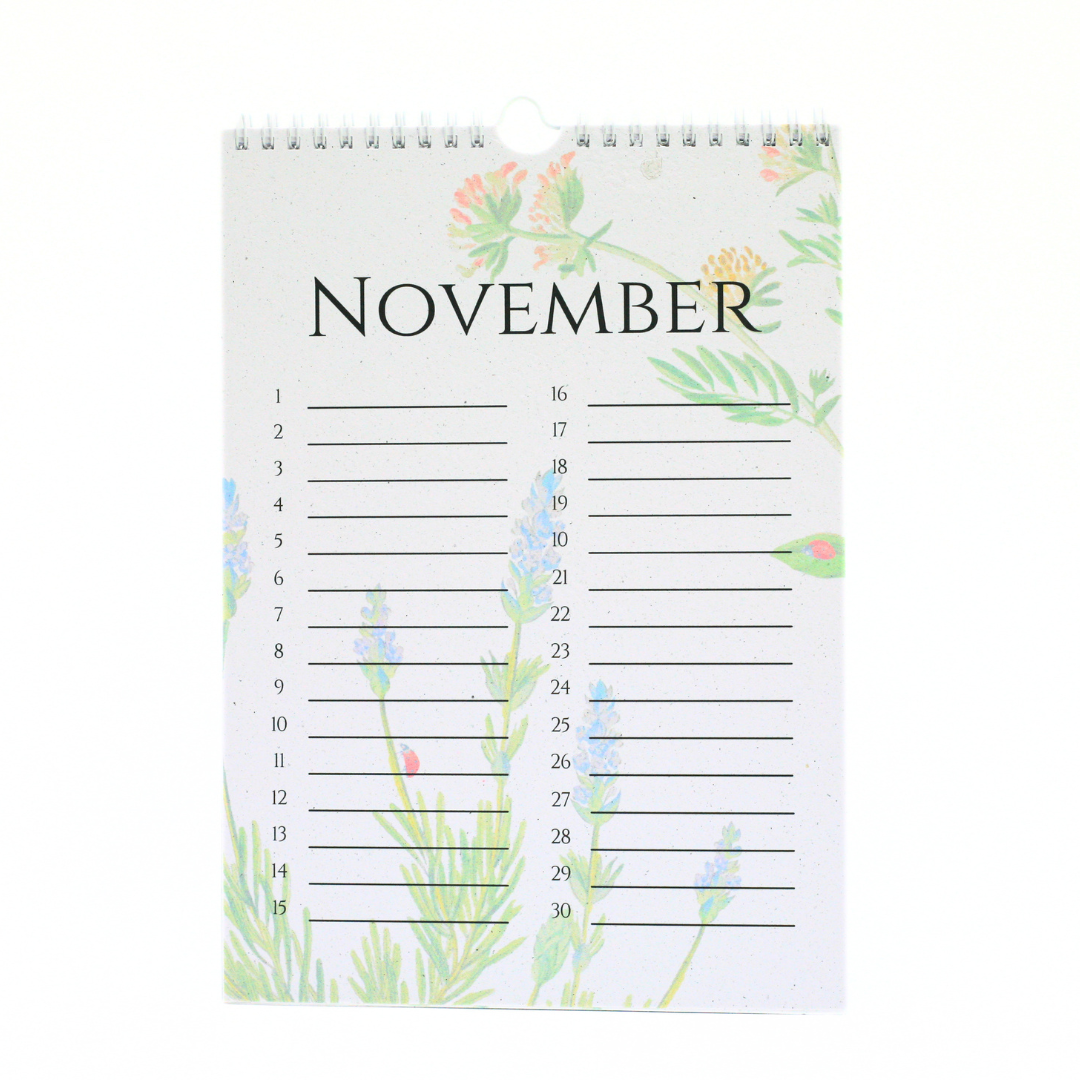 In The Garden Birthday Calendar
